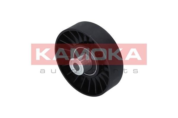 KAMOKA R0245 Deflection / Guide Pulley, v-ribbed belt with accessories, with attachment material, with cap, with screw