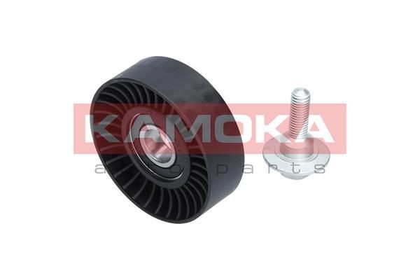 KAMOKA R0280 Deflection / Guide Pulley, v-ribbed belt with attachment material, with screw