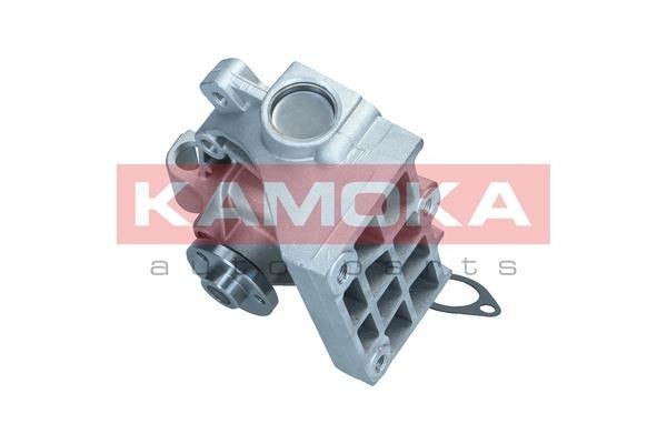 KAMOKA T0120 Water pump Cast Aluminium, with seal, Plastic, for v-belt use