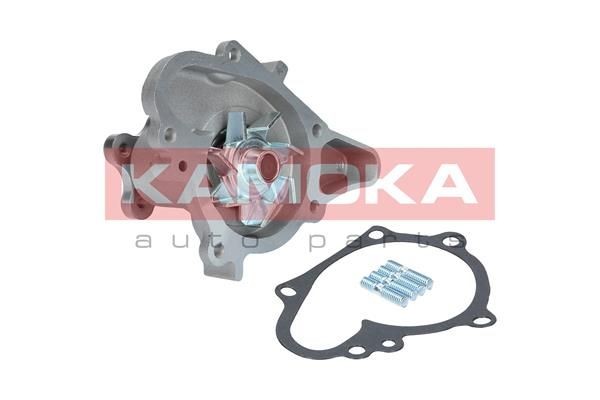 KAMOKA T0159 Water pump Cast Aluminium, with seal, Metal