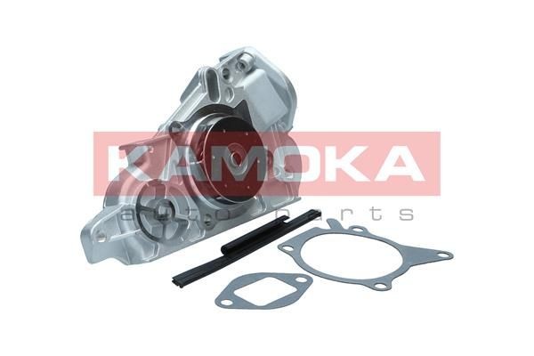KAMOKA T0177 Water pump with gaskets/seals, Metal, for v-ribbed belt use