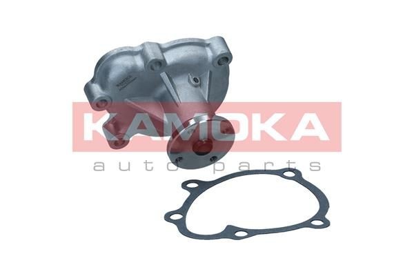 KAMOKA T0230 Water pump Cast Aluminium, with seal, Plastic, for v-ribbed belt use