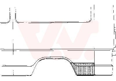 VAN WEZEL 3071144 Side panel MERCEDES-BENZ AMG GT in original quality
