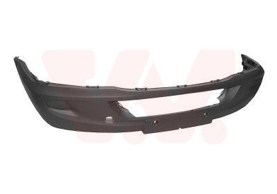 VAN WEZEL 3077570 Bumper Front, for vehicles without front fog light, for vehicles without parking distance control, grey, without bumper support