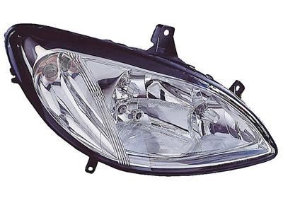 VAN WEZEL 3080962 Headlight Right, H7/H7/H7, Crystal clear, with low beam, with indicator, with front fog light, with position light, for right-hand traffic, without motor for headlamp levelling, PX26d