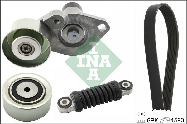INA 529027610 Deflection / Guide Pulley, v-ribbed belt 5751-A8