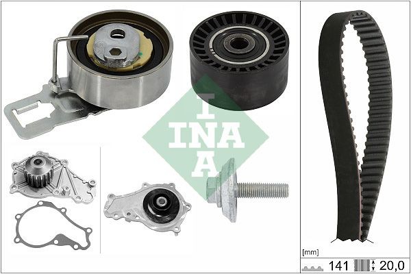 OEM-quality INA 530 0698 30 Water pump + timing belt kit