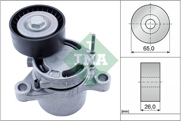 INA 534062710 Auxiliary belt tensioner BMW 5 Touring (F11) 520 d xDrive 190 hp Diesel 2014
