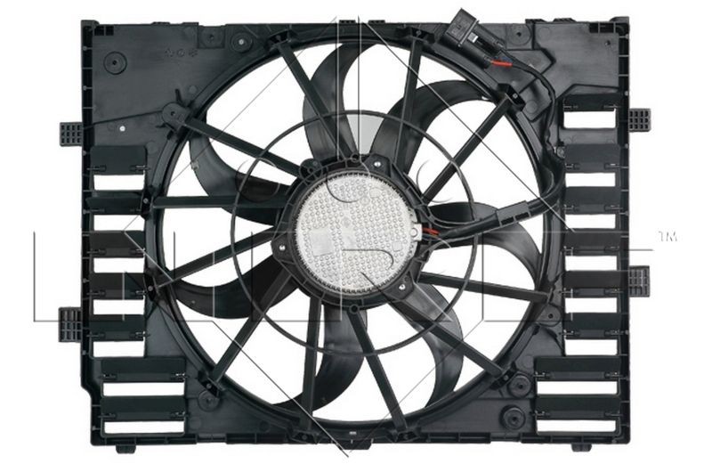 Original 47857 NRF Cooling fan assembly PORSCHE