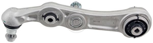 A.B.S. 211857 Suspension arm with ball joint, with rubber mount, Control Arm, Aluminium, Cone Size: 16 mm