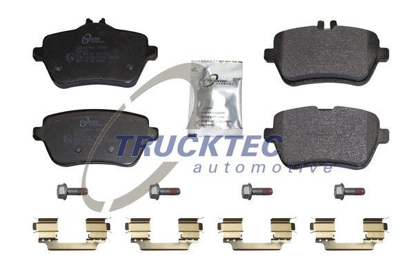 TRUCKTEC AUTOMOTIVE 02.35.510 Brake pad set Rear Axle, prepared for wear indicator, excl. wear warning contact