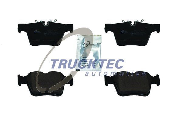 TRUCKTEC AUTOMOTIVE 02.35.518 Brake pad set Rear Axle, prepared for wear indicator