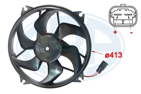 ERA 352006 Fan, radiator Ø: 388 mm, 12V
