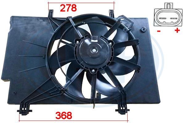 ERA 352008 Fan, radiator Ø: 340 mm, 12V