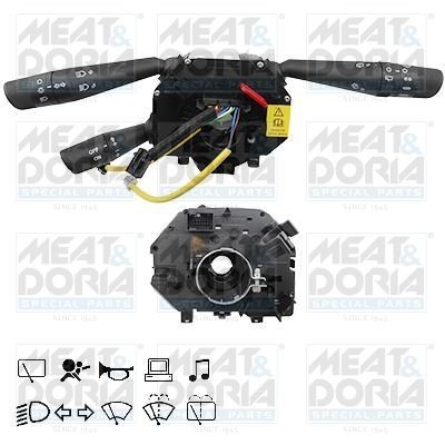 MEAT & DORIA 23021 Steering Column Switch with cornering light, with airbag clock spring