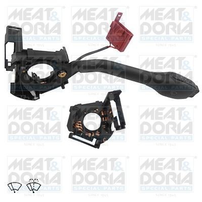 MEAT & DORIA Number of connectors: 10, with rear wipe-wash function, with wipe-wash function, with wipe interval function Steering Column Switch 23022 buy