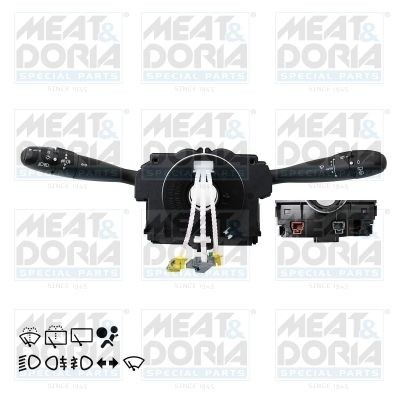 MEAT & DORIA 23062 Steering Column Switch with cornering light, with airbag clock spring