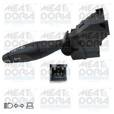 MEAT & DORIA with cornering light Number of connectors: 10, with high beam function, with board computer function Steering Column Switch 23063 buy