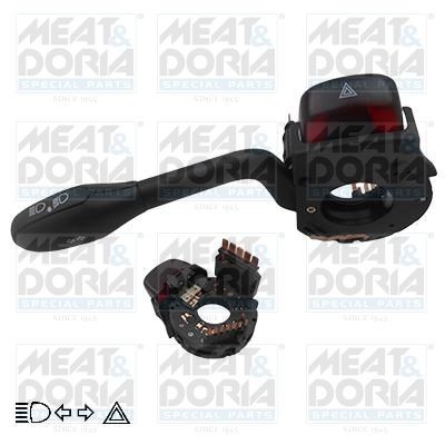 MEAT & DORIA with cornering light Number of connectors: 13, with headlight flasher, with high beam function, with hazard warning light function Steering Column Switch 23214 buy