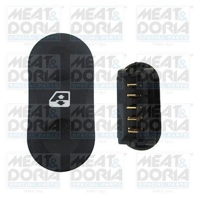 MEAT & DORIA Left Front Number of pins: 5-pin connector Switch, window regulator 26023 buy