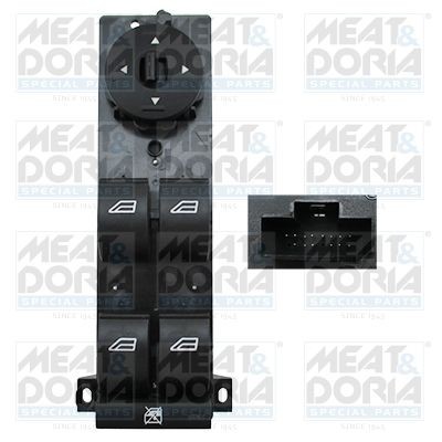 MEAT & DORIA Left Front Number of pins: 14-pin connector Switch, window regulator 26048 buy