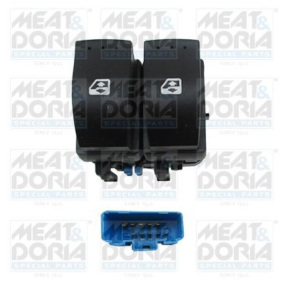 MEAT & DORIA Left Front Number of pins: 10-pin connector Switch, window regulator 26102 buy