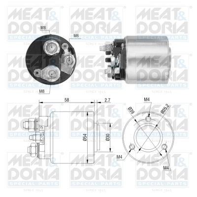 591 MEAT & DORIA Solenoid switch, starter 46212 buy