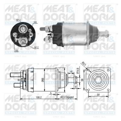MEAT & DORIA 46253 Magnetschalter, Anlasser für MERCEDES-BENZ ACTROS LKW in Original Qualität