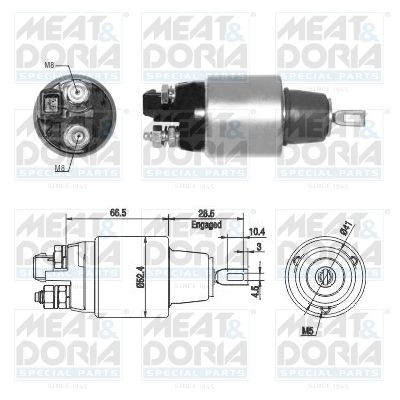MEAT & DORIA Starter solenoid switch BMW X1 E84 new 46265