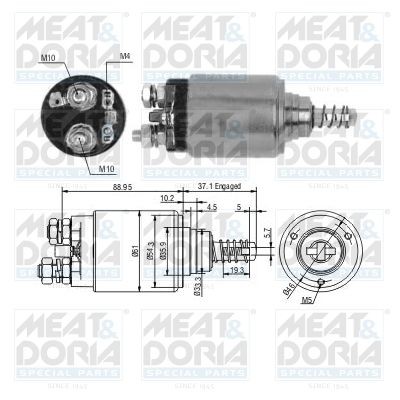 MEAT & DORIA 46268 Magnetschalter, Anlasser für STEYR 590-Serie LKW in Original Qualität