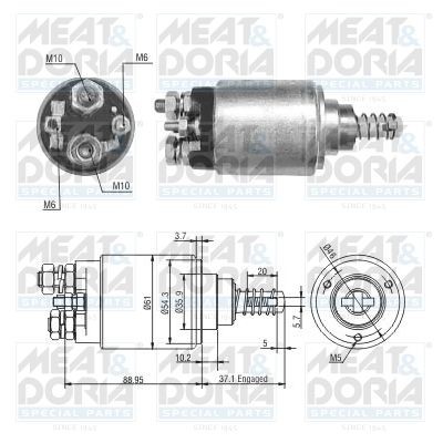 MEAT & DORIA 46272 Magnetschalter, Anlasser für MERCEDES-BENZ ZETROS LKW in Original Qualität