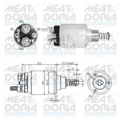 MEAT & DORIA 46275 Magnetschalter, Anlasser für IVECO EuroCargo I-III LKW in Original Qualität