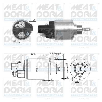 46279 MEAT & DORIA Starter motor solenoid TOYOTA