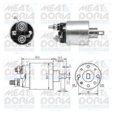Ford FIESTA Starter motor solenoid 12886291 MEAT & DORIA 46292 online buy
