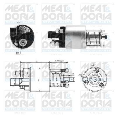 46294 MEAT & DORIA Starter motor solenoid BMW