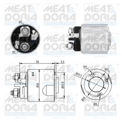 4491 MEAT & DORIA Solenoid switch, starter 46295 buy