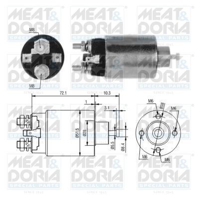 4699 MEAT & DORIA 46297 Starter motor M1T-70483