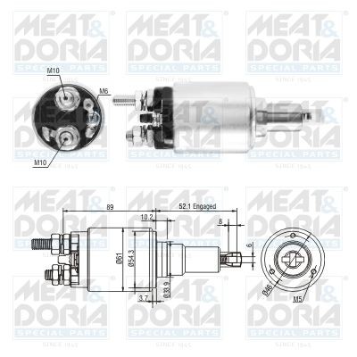 MEAT & DORIA 46302 Magnetschalter, Anlasser für DAF CF 85 LKW in Original Qualität