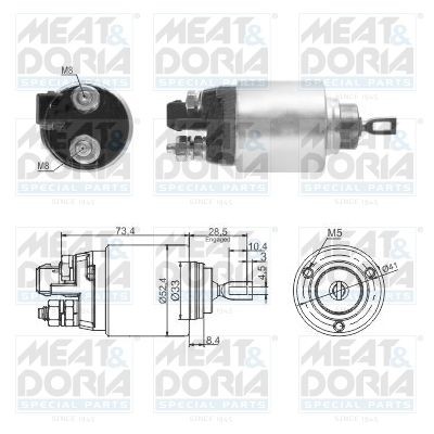 MEAT & DORIA 46309 Magnetschalter Starter‎ Audi A2 2001 in Original Qualität