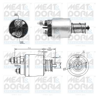 MEAT & DORIA 46311 CHRYSLER Starter solenoid switch in original quality