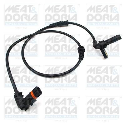 MEAT & DORIA 90898 ABS sensor Front Axle Left, Active sensor, 2-pin connector, 670mm, 740mm, 36mm