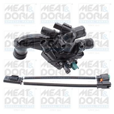 MEAT & DORIA 92859 Engine thermostat Opening Temperature: 105°C, with cable, with sensor, with bracket
