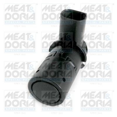 MEAT & DORIA 94620 Parking sensor Front, Rear, black, Ultrasonic Sensor