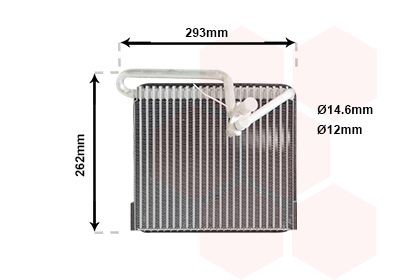 VAN WEZEL 3700V372 Air conditioning evaporator