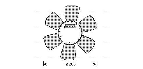 AVA COOLING SYSTEMS VN7524 Fan, radiator 191 959 455H