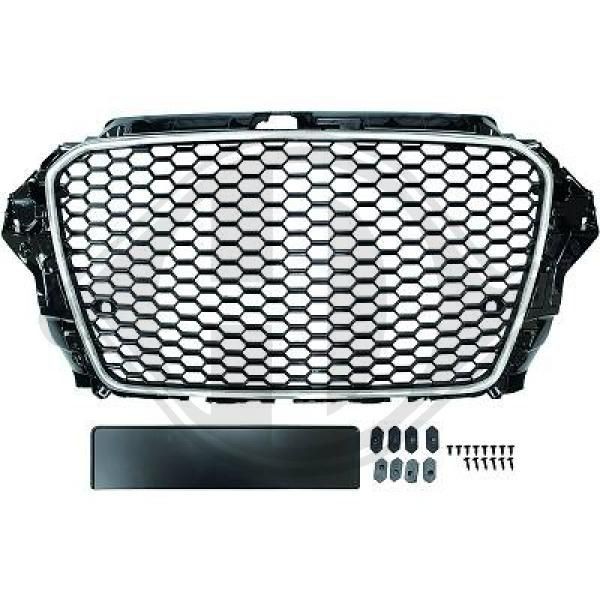 DIEDERICHS HD Tuning 1033341 Radiator Grille Front, chrome/black