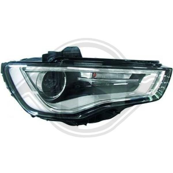 DIEDERICHS 1033483 Headlight Left, PSY24W, D3S, Bi-Xenon, with high beam, with low beam, with indicator, for daytime running light (LED), for right-hand traffic, without LED control unit for daytime running-/position ligh, without LED control unit for low beam/high beam, without bulb, without ballast, without glow discharge lamp, with motor for headlamp levelling