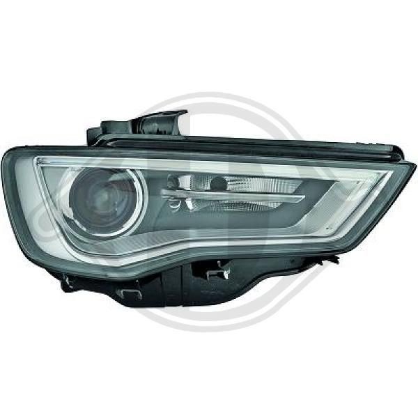 DIEDERICHS 1033982 Headlight Right, PSY24W, D3S, Bi-Xenon, with high beam, with low beam, with indicator, for daytime running light (LED), for right-hand traffic, without LED control unit for daytime running-/position ligh, without LED control unit for low beam/high beam, without bulb, without ballast, without glow discharge lamp, with motor for headlamp levelling