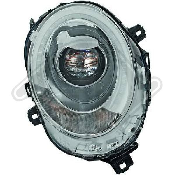 1208185 DIEDERICHS Headlight MINI Left, LED, for right-hand traffic, without control unit, without motor for headlamp levelling