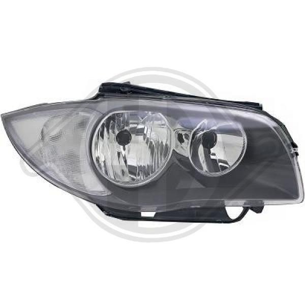 DIEDERICHS 1280380 Headlight Right, H7/H7, for right-hand traffic, without electric motor